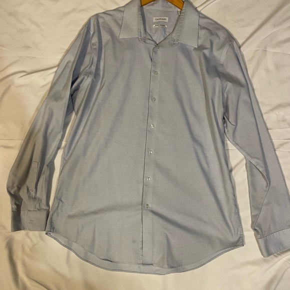 Calvin Klein Men's Sky Blue Dress Shirt - Picture 1 of 7